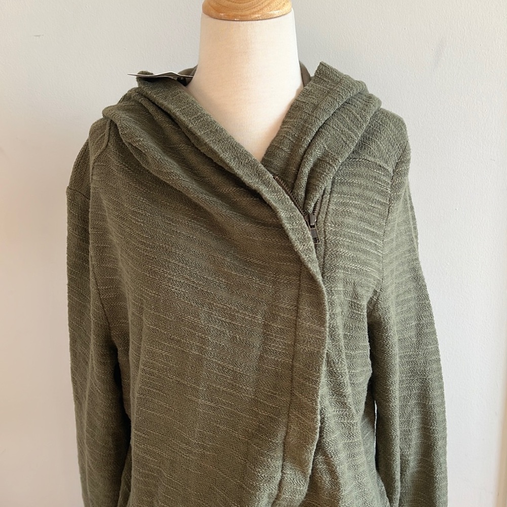 Anthropologie Saturday Sunday Zip-up Hoodie in Moss